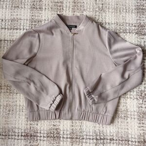 Dynamite Beige Bomber Jacket